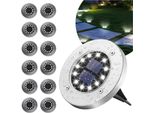 Blixtar 12X Luce Da Giardino A Energia Solare 12 Led, Luce Da Terra Impermeabile Per Il Giardino
