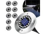 Blixtar 8X Luce Da Giardino A Energia Solare 16 Led, Luce Di Ingresso A Terra Impermeabile