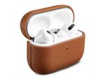 Custodia In Vera Pelle Accezz Per Airpods Pro - Cognac