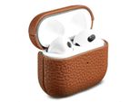 Custodia In Vera Pelle Accezz Per Airpods 3 - Cognac