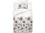 Detexpol Biancheria Da Letto In Cotone 140X200 Bianco Beige Grigio Fiori 5249 A Cotone 48