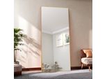 Specchio A Figura Intera 180 X 80 Cm, Specchio Rettangolare A Figura Intera Con Cornice In Alluminio Dorato, Specchio Da Parete, Specchio Da Appoggio Per Camera Da Letto, Spogliatoio, Palestra, Corridoio