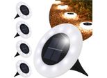 Blixtar 4X Led Luce Solare Da Giardino Drive-In 14, Montaggio A Terra Proiettore Impermeabile