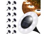 Blixtar 12X Led Drive-In Luce Solare Da Giardino 14, Montato A Terra Proiettore Impermeabile