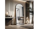 Specchio Ad Arco A Figura Intera, 80 X 180 Cm Specchio Ad Arco A Figura Intera In Piedi, A Parete, Appoggiato, A Pavimento Specchio A Figura Intera Come Specchio Da Toilette Per Soggiorno, Oro