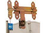 Kotarbau® Scrocco Per Porta Da Garage Scrocco Per Porta Da 150 Mm In Acciaio Zincato Serratura Per Cancello Da Giardino Scrocco Per Porta Da Garage Piastra Di Bloccaggio Serratura A Catenaccio Cerniere Per Porta Cerniere Per Porta Catenaccio Scorrevole Catenaccio