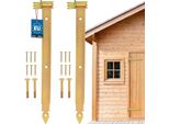 Kotarbau® Set Di 2 Cerniere Per Persiane Oro 600 Mm Cerniere A Croce Cerniera Per Porta In Acciaio Zincato Cerniera Per Porta In Legno Cerniera Per Persiana In Legno Cerniere Per Porte Pesanti Cerniera Ad Angolo Cerniere Per Porte Cerniera Per Persiana Con Morsetti Set