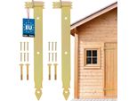 Kotarbau® Set Di 2 Cerniere Per Persiane Oro 500 Mm Cerniere A Croce Cerniera Per Porta In Acciaio Zincato Cerniera Per Porta In Legno Cerniera Per Persiana In Legno Cerniere Per Porte Pesanti Cerniera Ad Angolo Cerniere Per Porte Cerniera Per Persiane Con Morsetti Set