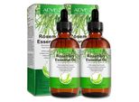 Olio Di Rosmarino Olio Essenziale Per La Crescita Dei Capelli Cura Della Pelle Vegan, Set 2X 120Ml