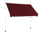 Tenda Da Sole A Morsetto Costway Larga 250 Cm, Tenda Da Sole Per Balcone Senza Foratura, Idrorepellente, Tenda Da Sole Con Manovella, Tenda Da Sole, Protezione Solare Per Balcone Rossa