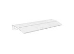 Tettoia Per Porta 270Cm - Tettoia Per Porta D'ingresso - Bianco - Curvo - Protezione Solare - Tettoia Per Balcone - Tettoia Per Esterno