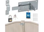 Kotarbau® Catenaccio Universale Con Lucchetto Catenaccio In Acciaio 60 X 130 Mm Dritto Per Porte Cancelli Catenaccio Per Cancelli Da Giardino Catenaccio Per Cancelli Da Giardino Scrocco Per Cancelli Da Giardino Catenaccio Per Porte Catenaccio Scorrevole Bloccabile