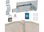 Kotarbau® Bullone Di Bloccaggio Universale Bullone In Acciaio Con Lucchetto 60 X 130 Mm Bullone Curvo Per Porte Cancello Giardino Bullone Bullone Cancello Giardino Chiavistello Porta Bullone Scorrevole Bloccabile