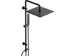Joho Set Doccia Acciaio Inox Regolabili Senza Miscelatore Colonna Doccia Idromassaggio Asta Doccia Saliscendi Doccia Con Soffione Pioggia Xxl 30X30Cm