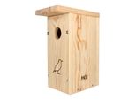 Casetta Per Uccelli Tipo B Semplice Fai Da Te Mkw - Stabile Nido Per Uccelli Selvatici E Da Giardino - Casetta Per Uccelli In Legno Dolce - Resistente Alle Intemperie