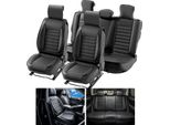 -Coprisedili, Coprisedili Universali Per Auto, Set Completo Di Sedili, Sedili Anteriori E Posteriori, Coprisedili In Pelle Finta Da 9 Pezzi, Design Semichiuso, Poggiatesta Rimovibile E Compatibile Con L'airbag
