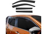 4X Paravento Parapioggia Per Nissan Navara D40 2005-2016 Acrilico Scuro