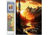 Norimpex Quadro Diamantato Fiume Di Montagna Al Tramonto 30X40Cm