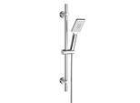 Joho Set Doccia In Acciaio Inox Con Doccetta, Barra Doccia 70Cm Con Supporto Per Soffione E Tubo Flessibile Per Bagno Rettangolare Cromo