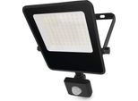 Emos Faretto Led Nero Con Sensore Di Movimento 50W 150Lm/W ZS2943