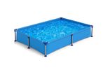 Costway Piscina Per Bambini, Piscina Rettangolare Fuori Terra, Piscina, Piscina Per Giardino, 228 X 159 X 42 Cm