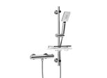Joho Sistema Doccia Termostatico,Set Di Binari Doccia Piatto Doccia,Miscelatore Termostatico Doccia+Set Di Binari Doccia In Acciaio Inox 70Cm Cromo