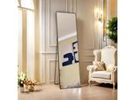 Unboxg 40X140 Cm Specchio Sovradimensionato A Figura Intera, Specchio Da Terra Appeso O Appoggiato Alla Parete, Grande Specchio Da Terra Con Supporto Per Camera Da Letto, Soggiorno O Spogliatoio, Nero