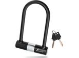 Zieger Lucchetto Per Bicicletta U 250 Lucchetto A U Grande Con Grillo In Acciaio Da 18 Mm E Rivestimento In Silicone