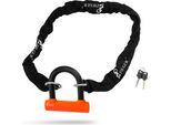 Zieger U 1010 Lucchetto Per Bicicletta Con Catena Da 100 Cm Lucchetto A U Con Rivestimento In Silicone