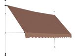 Tenda Da Sole A Morsetto Costway 400 Cm, Tenda Da Sole Per Balconi Senza Foratura, Resistente Ai Raggi Uv, Regolabile In Altezza, Tenda Da Sole Con Manovella, Tenda Da Sole, Protezione Solare, Marrone