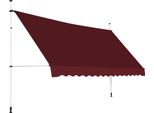 Tenda Da Sole A Morsetto Costway 400 Cm, Tenda Da Sole Per Balconi Senza Foratura, Resistente Ai Raggi Uv, Regolabile In Altezza, Tenda Da Sole Con Manovella, Tenda Da Sole, Protezione Solare, Rosso Vino