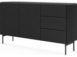 Cassettiera, Nero, 147 X 81,2 X 39,8 Cm