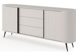 Cassettiera, Grigio Chiaro, 196 X 81,8 X 40,2 Cm