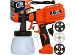 Cata Sistema Di Verniciatura A Spruzzo 550W 800 Ml Con 3 Ugelli Pistola A Spruzzo Pistola A Spruzzo Vernice Da Parete Set Di Verniciatura A Spruzzo