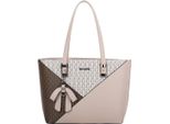 Gallantry, Borsa Da Donna Cabas Con Stampa Grafica E NœUd, Giallo-Grigio