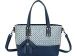 Gallantry, Shopper Strutturata Da Donna Con Motivo A Quadri E Tracolla, Blu