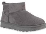 Van Hill Donna Stivali Invernali Foderati Caldi Stivaletti Scarpe Con Suola Battistrada 841491, Colore: Grigio, Taglia: 36