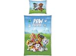 Biancheria Da Letto Reversibile In Cotone Brillante Paw Patrol, 140/200+70/90