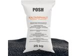 Posh Asfalto A Freddo 25 Kg Mescola Bituminosa 0-8 Mm Asfalto Per Riparazioni