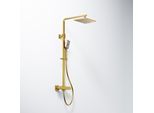 Steinberg SéRie 342 Set De Douche, Set Complet Avec Thermostat, Douche De Pluie Et Douchette à Main, 3422721BG, 3422721BG