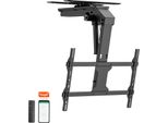 Easylife - Supporto A Soffitto Per Tv V2 Smart Home Orientabile E Ruotabile Elettricamente, Da 37 A 75 Pollici, Vesa Fino A 600X400 (Nero)