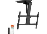 Easylife - Supporto A Soffitto Per Tv V2 Smart Home Orientabile Elettricamente, Da 37 A 75 Pollici, Vesa Fino A 600X400 (Nero)