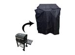 Barbecue A Carbonella 4Iq Con Griglia In Ghisa Carrello Per Barbecue Con 2 Piani Griglia 55X36 Cm E 53,5X24 Cm Nero Con Coperchio