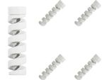 Inf Protezione Spirale Cavo Dati Anti-Piegatura, Salva Cavo Silicone, 5 Pezzi Bianco