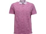 2961AB Polo Uomo Alpha Studio Garment Dyed Lillac/Fuxia Cotone Polo T-Shirt Man