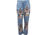 Pantalone Donna DÉJÀVu Blue Printed Cotone Trouser Woman