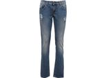 1803AB Pantalone Donna Pinko Destroyed Blue Denim Jeans Woman