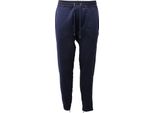 4816AE Pantalone Tuta Uomo Paolo Pecora Cotone Blue Low Crotch Sweatpants Man