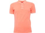 B3168 Polo Uomo Geniali Milano Maglia Manica Corta Arancione T-Shirt Man