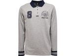 4144K Polo Uomo Beverly Hills Polo Club Grey Cotone Polo T-Shirt Man